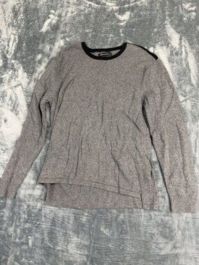 Kenneth Cole Womens Gray Crewneck Sweater XL Long Sleeve Lightweight Knit